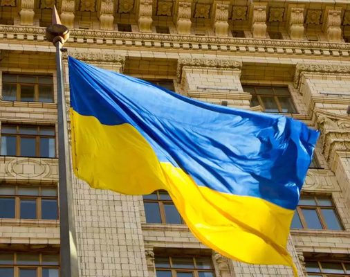 پرچم های جهانی پلی استر رنگی پنتون 3x5 به سبک آویزان پرچم ملی اوکراین