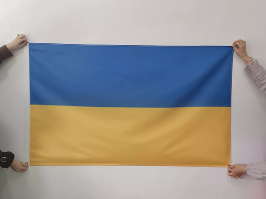 پرچم های جهانی پلی استر رنگی پنتون 3x5 به سبک آویزان پرچم ملی اوکراین
