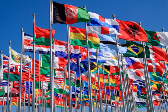 مواد پلی استر 3X5FT 100 پرچم همه کشورهای جهان شگفت انگیز