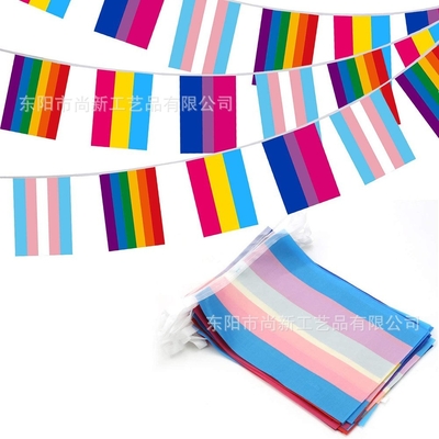 آرم سفارشی پلی استر پرچم LGBT پرچم مثلث غرور همجنس گرایان