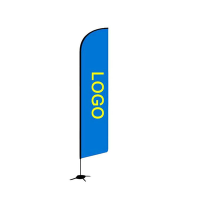 110D پلی استر 560cm تبلیغاتی پرچم ساحل سفارشی چاپ دو طرفه