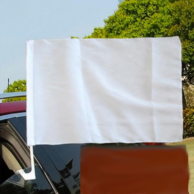 پرچم دو طرفه خودرو سواری پلی استر سفارشی پنجره خودرو