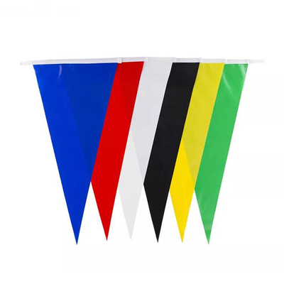 OEM ODM پرچم مثلث بانتینگ سفارشی پارچه پلی استر 100D پرچمهای رشته مثلثی