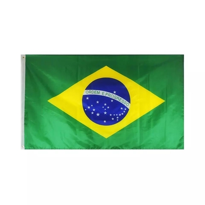 پرچم های سفارشی برزیل با کیفیت بالا پرچم های پلی استر 3x5Ft 100D
