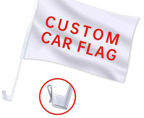 صفحه نمایش پرچم ماشین سفارشی چاپ شده پرچم ماشین مکزیک با قطب پلاستیکی
