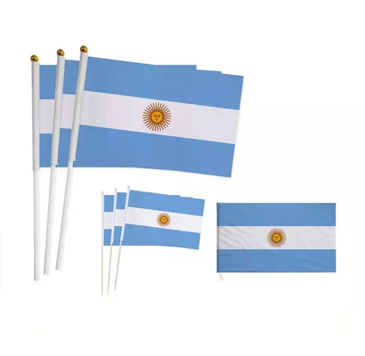 پرچم های دستی قابل حمل 14x21 سانتی متر پرچم های دستی سفارشی همه کشورها