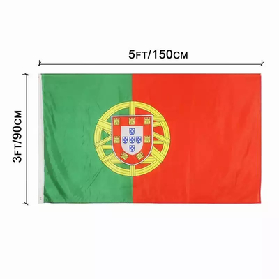 پرچم های سفارشی 3X5 Ft 100% پلی استر پرچم ملی پرتغال پرچم های همه کشورها