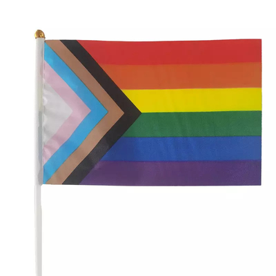 پرچم پراید پراید دستی چاپ شده ضد آب پرچم رنگین کمان LGBT
