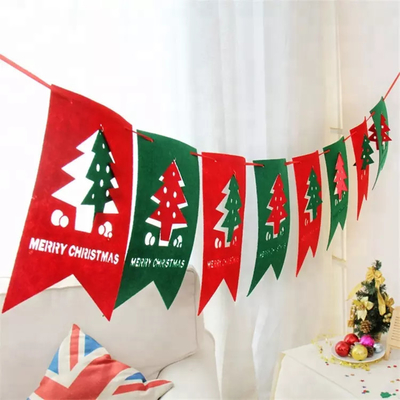 تزئینات جشنواره جوی پرچم های کریسمس سفارشی نمدی
