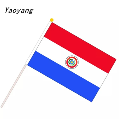 لوگوی سفارشی پلی استر تکان دهنده پرچم های دستی شیلی