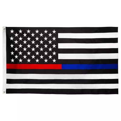 چاپ دیجیتال پلی استر پرچم آمریکا 3x5 فوت نازک آبی زرد قرمز سبز خاکستری پرچم خط