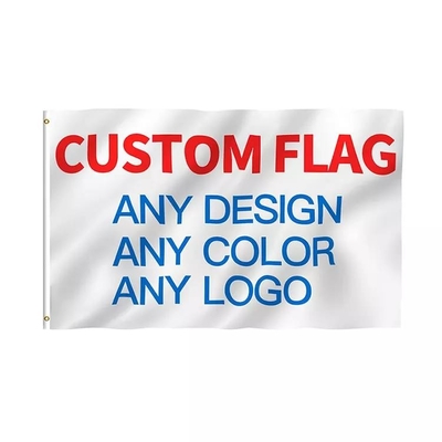 100D پارچه پلی استر سفارشی پرچم جهانی 3x5ft پرچم تحویل سریع 48 ساعت
