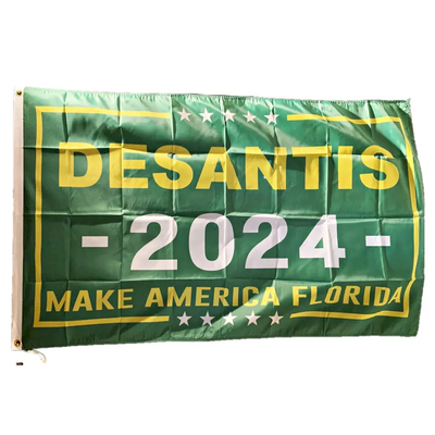 عمده فروشی 3*5 فوت رون دسانتیس 2024 پرچم آمریکا فلوریدا را بسازید