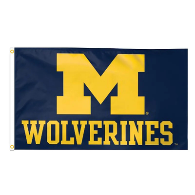پرچم های Wolverines دانشگاه میشیگان با کیفیت بالا 3x5ft CAA