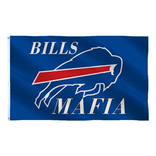 Factory Directly Salebuffalo Bills Flag 100% پلی استر NFL پرچم تیم فوتبال